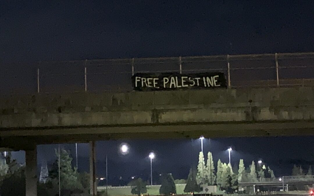 Action Report: “Free Palestine” Banner Drop