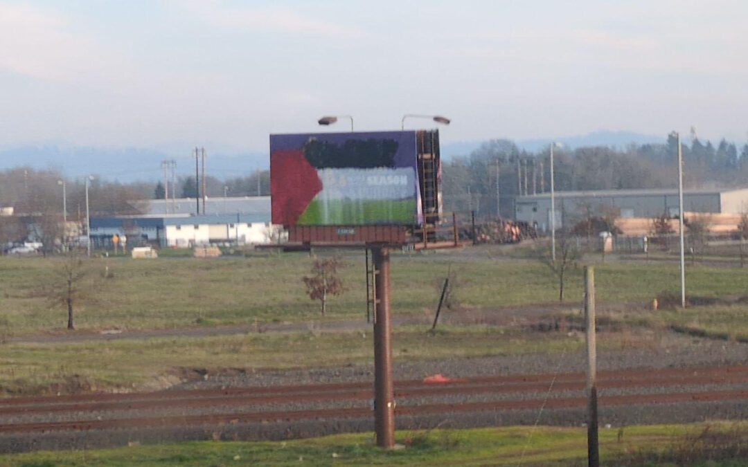 Action Reportback: Billboard for Palestine 1/18