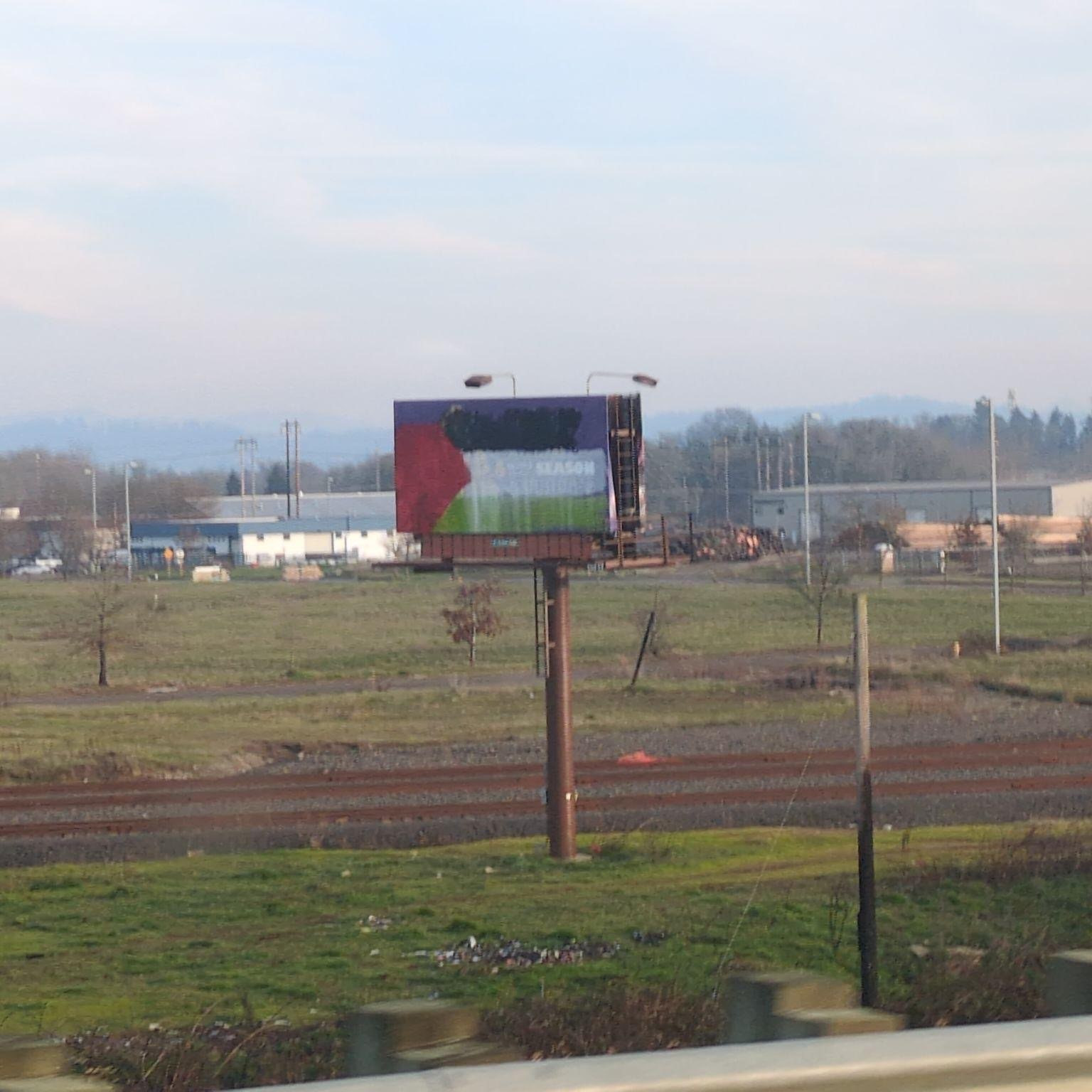 Action Reportback: Billboard for Palestine 1/18