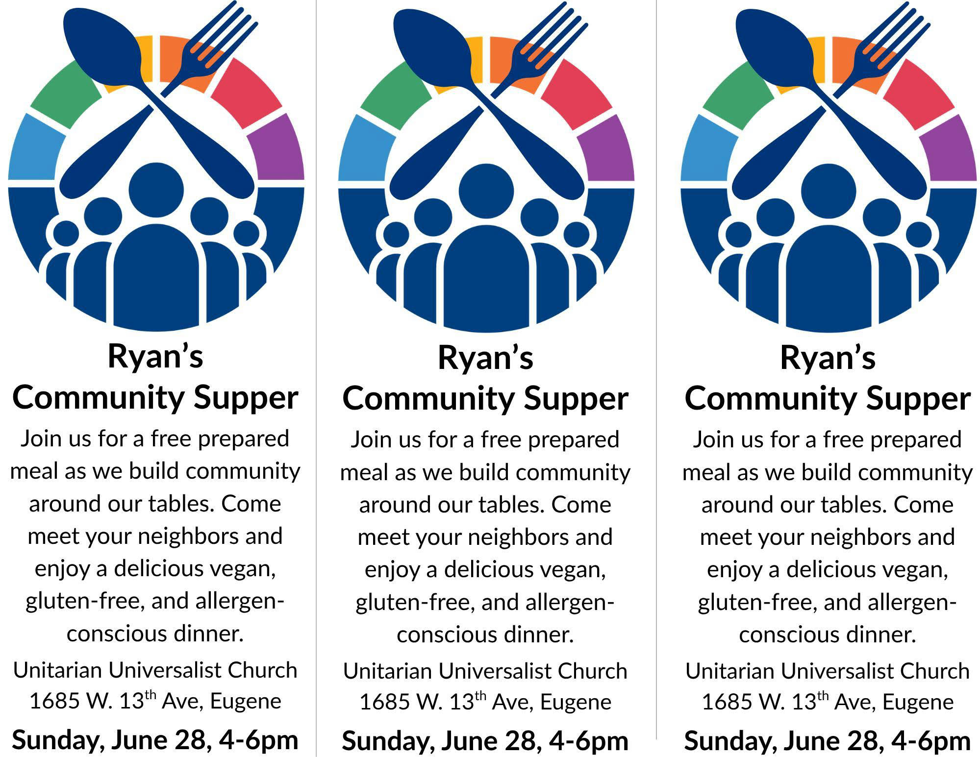 Eugene dinner church universalist anarch NAC neighborhood