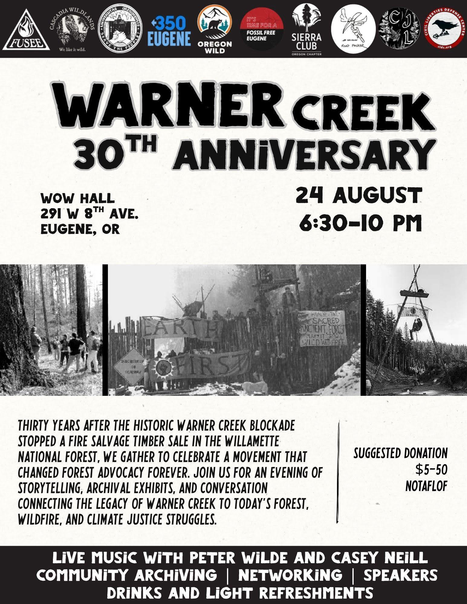 anarch wow hall Eugene Warner creek