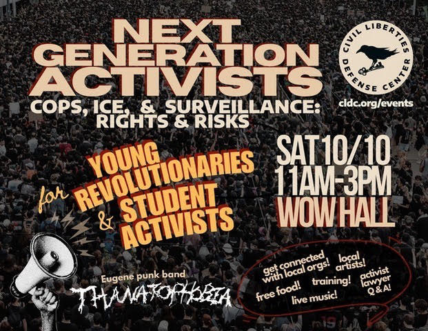 Non nac 10 10 activists Eugene oregon
